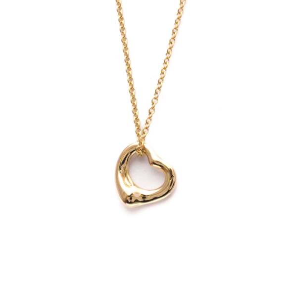 TIFFANY 18k Gold Heart Necklace